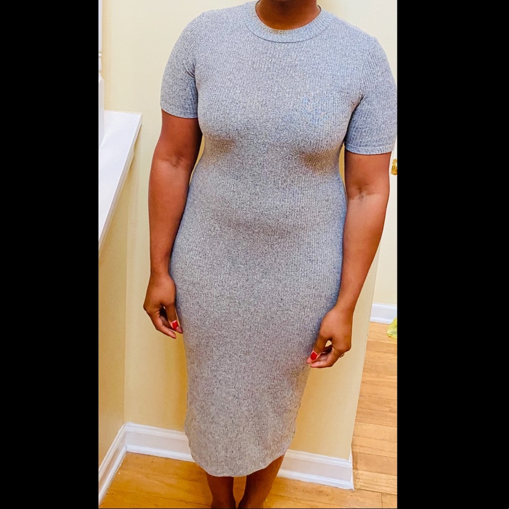 Gray Sweater Dress